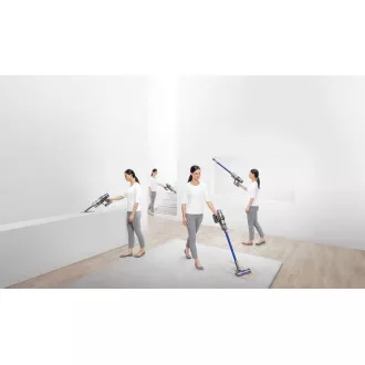 Dyson V11 Absolute akumulátorový vysvač, Li-Ion batéria, LCD displej, 3 režimy, zberná nádoba, modrý / strieborný - Rozbalené