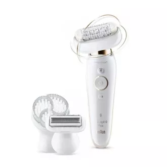 Braun Silk-épil 9 Flex SES 9030 3D epilátor, vodotesný, technológia SensoSmart, ergonomická rukoväť, biela / zlatá Braun Silk-épil 9 Flex SES 9030 3D epilátor, vodotesný, technológia SensoSmart, ergonomická rukoväť, biela / zlatá