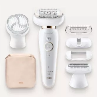 Braun Silk-épil 9 Flex SES 9030 3D epilátor, vodotesný, technológia SensoSmart, ergonomická rukoväť, biela / zlatá Braun Silk-épil 9 Flex SES 9030 3D epilátor, vodotesný, technológia SensoSmart, ergonomická rukoväť, biela / zlatá