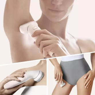 Braun Silk-épil 9 Flex SES 9030 3D epilátor, vodotesný, technológia SensoSmart, ergonomická rukoväť, biela / zlatá Braun Silk-épil 9 Flex SES 9030 3D epilátor, vodotesný, technológia SensoSmart, ergonomická rukoväť, biela / zlatá