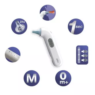 Braun IRT 3030 ThermoScan 3 detský teplomer, bezkontaktný, infračervený, do ucha