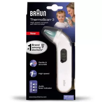 Braun IRT 3030 ThermoScan 3 detský teplomer, bezkontaktný, infračervený, do ucha