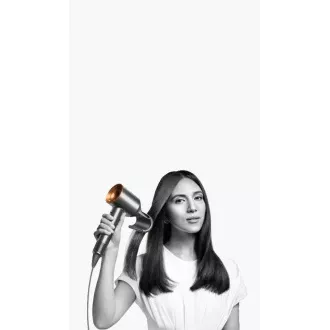 Dyson Supersonic HD07 sušič vlasov, 1600 W, 3 rýchlosti, 4 teploty, rýchle nahrievanie, strieborná/medená