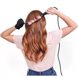 BaByliss C457E kulma na vlasy, 6 úrovní výkonov, čierna / ružové zlato