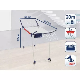 Leifheit 81517 Pegasus 200 Deluxe Mobile sušiak na bielizeň