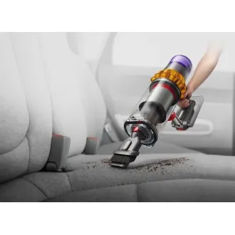 Dyson V15 Detect Absolute 2023, vysávač, 14 cyklónov, 240 AW, filtrácia celého prístroja, výdrž až 60 minút, žltá / šedá Dyson V15 Detect Absolute 2023, vysávač, 14 cyklónov, 240 AW, filtrácia celého prístroja, výdrž až 60 minút, žltá / šedá