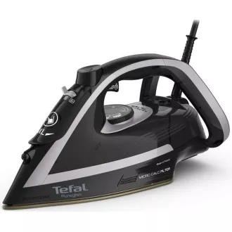 Tefal FV8062E0 Puregliss naparovacia žehlička, 3000 W, Anti-drip, automatické vypnutie, kropenie, strieborná / čierna