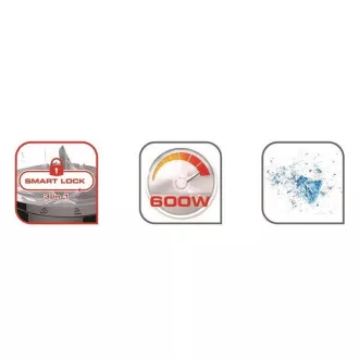 Tefal BL420838 Blendforce 2 stolný mixér, 600 W, 2 rýchlosti, pulzná funkcia, drvenie ľadu, Smart Lock, čierny