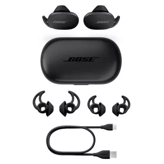 Bose QuietComfort Earbuds bezdrôtové slúchadlá, True Wireless, IPX4, dotykové ovládanie, technológia StayHear, čierna Bose QuietComfort Earbuds bezdrôtové slúchadlá, True Wireless, IPX4, dotykové ovládanie, technológia StayHear, čierna