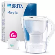 Brita Marella Cool white + 6 Maxtra Pro All-In-1 filtračná kanvica, 2, 4 l, indikátor výmeny filtra, 6x filtračná patróna