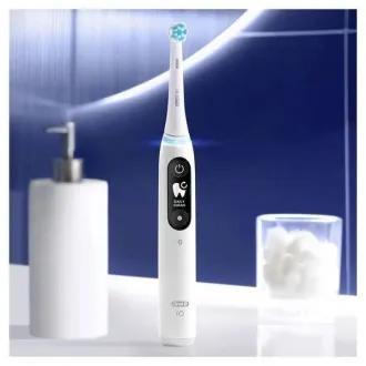 Oral-B iO Series 6s elektrická zubná kefka, časovač, tlakový senzor, 5 programov, aplikácia Oral-B, biela