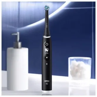 Oral-B iO Series 6s elektrická zubná kefka, časovač, tlakový senzor, 5 programov, aplikácia Oral-B, čierna Oral-B iO Series 6s elektrická zubná kefka, časovač, tlakový senzor, 5 programov, aplikácia Oral-B, čierna