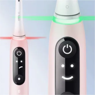 Oral-B iO Series 6s elektrická zubná kefka, časovač, tlakový senzor, 5 programov, aplikácia Oral-B, ružová
