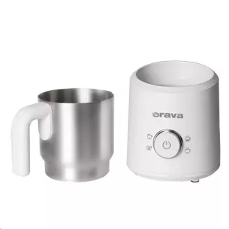 Orava elektrický speňovač mlieka, 500 W, 4 voliteľné programy, 350 ml, biela