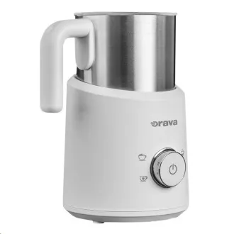 Orava elektrický speňovač mlieka, 500 W, 4 voliteľné programy, 350 ml, biela