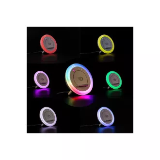 Orava nočná lampa s RGB svetlom, nabíjačkou smartfónu a reproduktorom