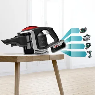 Bosch Unlimited Series 8 tyčový vysávač, akumulátorový, 63 dB, bezvreckový, čierna