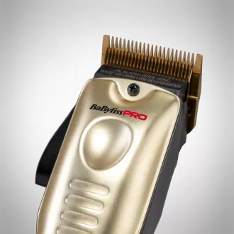 BaByliss Pro 4 FX825GE profesionálny zastrihávač, titánové čepele, 3300 mAh batéria, zlatá