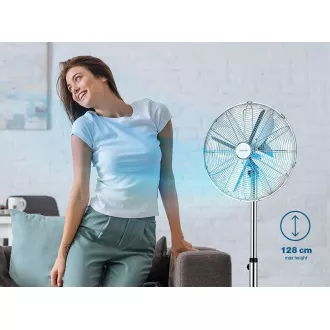 Orava SF-200 X stojanový kovový ventilátor, 3 stupne rýchlosti, automatické otáčanie, strieborná