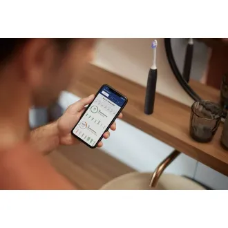 Philips Sonicare 6500 Gentle clean sada elektrických zubných kefiek, 2 kusy, čierna a biela