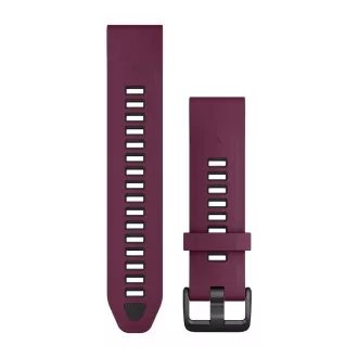 Remienky QuickFit® 20 Watch Bands, Merlot/Graphite Silicone