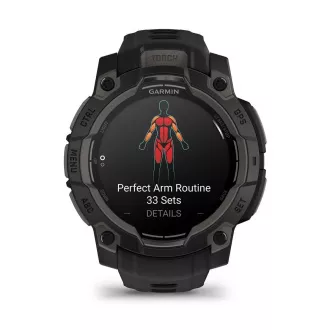 Garmin Instinct 3 – 45 mm, AMOLED, Čierne s čiernym pásikom