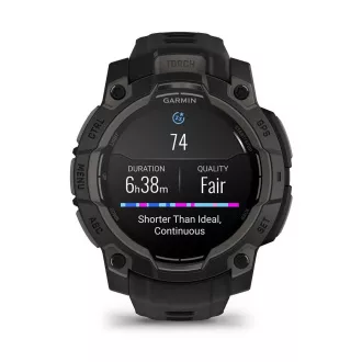 Garmin Instinct 3 – 45 mm, AMOLED, Čierne s čiernym pásikom