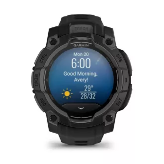 Garmin Instinct 3 – 45 mm, AMOLED, Čierne s čiernym pásikom