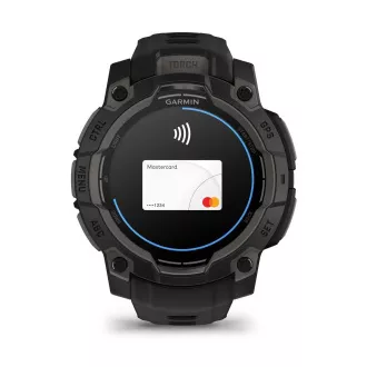 Garmin Instinct 3 – 45 mm, AMOLED, Čierne s čiernym pásikom