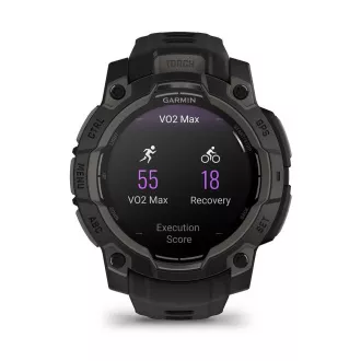 Garmin Instinct 3 – 45 mm, AMOLED, Čierne s čiernym pásikom