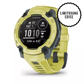 Garmin Instinct E – 45 mm, Electric lime s electric lime pásikom