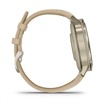 Garmin Venu 4 (41 mm) Zlaté / Biely silikónový remienok a Light Sand kožený remienok, EU Garmin Venu 4 (41 mm) Zlaté / Biely silikónový remienok a Light Sand kožený remienok, EU