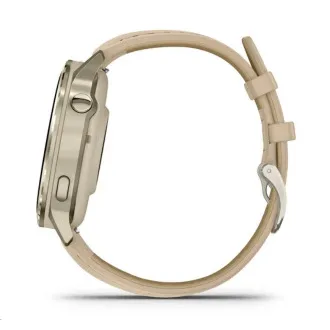 Garmin Venu 4 (41 mm) Zlaté / Biely silikónový remienok a Light Sand kožený remienok, EU Garmin Venu 4 (41 mm) Zlaté / Biely silikónový remienok a Light Sand kožený remienok, EU