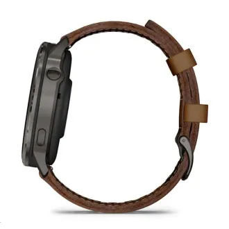Garmin Venu 4 (45 mm) Slate / Čierny silikónový remienok a Hnedý kožený remienok, EU