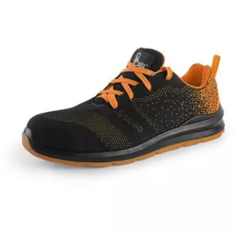 Obuv poltopánka CXS TEXLINE CRES S1, s oceľ.šp., čierno-oranžová, veľ. 45