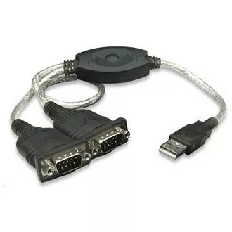 MANHATTAN prevodník z USB na 2x sériový port (USB AM/DB9M(2), RS232) MANHATTAN prevodník z USB na 2x sériový port (USB AM/DB9M(2), RS232)