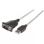 MANHATTAN Prevodník z USB na sériový port (FTDI FT232RL Chip, 45cm)