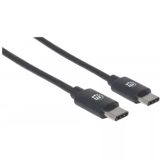 MANHATTAN kábel Hi-Speed USB-C, Type-C Male to Type-C Male, 3m, čierny