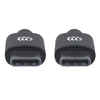 MANHATTAN kábel Hi-Speed USB-C, Type-C Male to Type-C Male, 3m, čierny