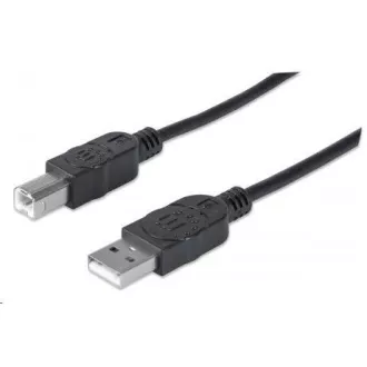 MANHATTAN Hi-Speed USB Device Cable, Type-A Male to Type-B Male, 0, 5m, Black MANHATTAN Hi-Speed USB Device Cable, Type-A Male to Type-B Male, 0, 5m, Black