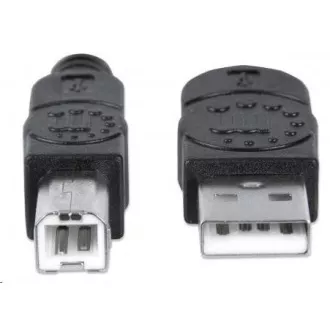 MANHATTAN Hi-Speed USB Device Cable, Type-A Male to Type-B Male, 0, 5m, Black MANHATTAN Hi-Speed USB Device Cable, Type-A Male to Type-B Male, 0, 5m, Black