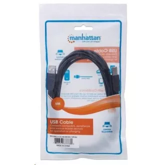 MANHATTAN Hi-Speed USB Device Cable, Type-A Male to Type-B Male, 0, 5m, Black MANHATTAN Hi-Speed USB Device Cable, Type-A Male to Type-B Male, 0, 5m, Black