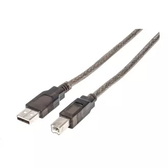 MANHATTAN Kábel USB-A na USB-B, 15m, čierna MANHATTAN Kábel USB-A na USB-B, 15m, čierna