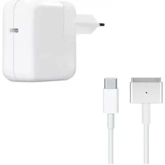 COTEetCI nabíjací adaptér 96W s USB-C pre Apple MacBook s káblom USB-C do Magsafe 2 2m, biela