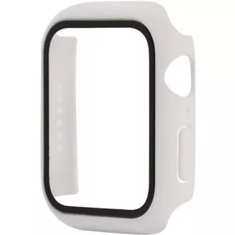 COTEetCI polykarbonátové púzdro s ochranou displeja pre Apple Watch 45 mm biela
