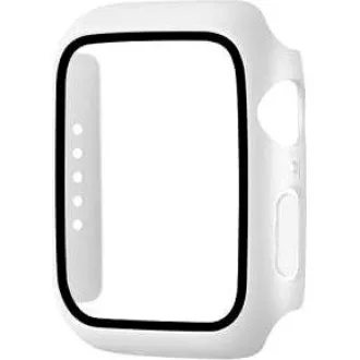 COTEetCI polykarbonátové púzdro s ochranou displeja pre Apple Watch 45 mm číra