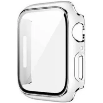 COTEetCI polykarbonátové púzdro s ochranou displeja pre Apple Watch 45 mm číra