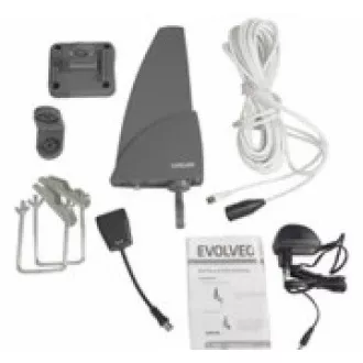 EVOLVEO Shark, aktívna vonkajšia anténa DAB+/DVB-T2, filter LTE, 4G, 5G EVOLVEO Shark, aktívna vonkajšia anténa DAB+/DVB-T2, filter LTE, 4G, 5G