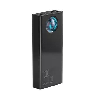 Baseus Amblight powerbanka s digitálnym displejom QC 30000mAh Overseas Edition + kábel Type-C/Type-C 100W 1m, čierna