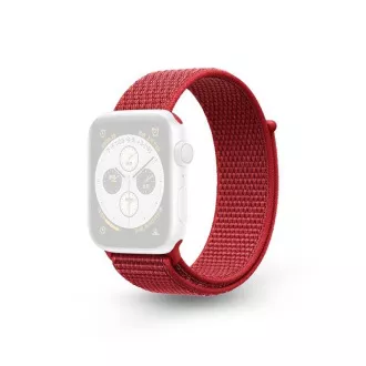 RhinoTech remienok Magic Tape pre Apple Watch 42/44/45/49mm červená